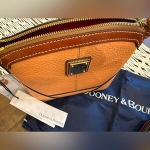 Dooney & Bourke Orange and Brown Crossbody Bag